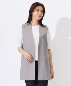 J.PRESS LADIES 【セットアップ対応・洗える・UVケア・速乾】 OXIJEWELストレッチ ジレ