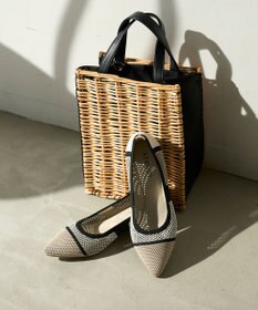 steppi 【洗える/撥水】パターンメッシュ パンプス