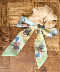 Tiaclasse 【2type】スカーフ柄シュシュ