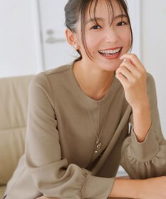 Tiaclasse 【洗える】ボンディングパフスリーブチュニック