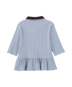 earth music&ecology ダブル衿ペプラムプルオーバー