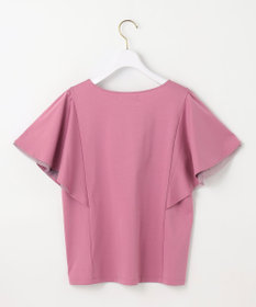 ANY SIS 【接触冷感・UVケア】着映えフリルスリーブ カットソー