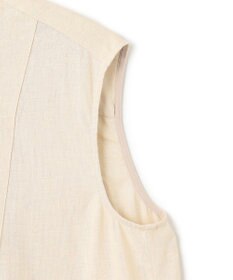 UNFILO リネンレーヨン ノースリーブブラウス