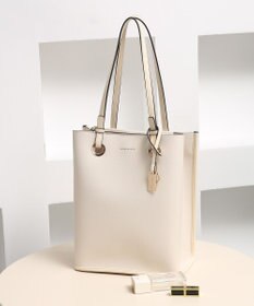 style code 【MERCURYDUO/マーキュリーデュオ】メタルアイレット　縦長トートバッグ 推し活ラージバッグ 縦長ショルダーバッグ