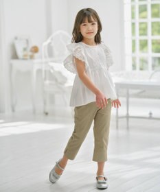 組曲 KIDS 【150-160㎝】レースペプラム ブラウス