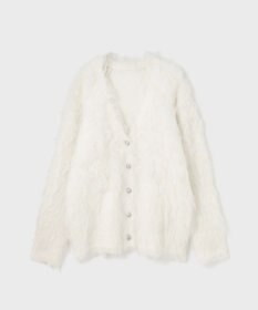 GRACE CONTINENTAL シャギーニットカーディガン