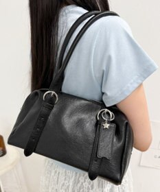 WEGO リップチャーム付きボストンバッグ