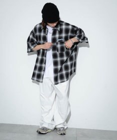 WEGO 【ユニセックス着用アイテム/綿100%/MLサイズ展開】別注NEW　JACKオンブレチェックシャツ（S）