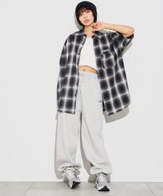 WEGO 【ユニセックス着用アイテム/綿100%/MLサイズ展開】別注NEW　JACKオンブレチェックシャツ（S）