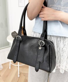 WEGO リップチャーム付きボストンバッグ
