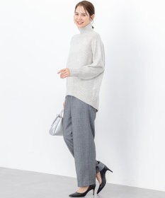 組曲 L 【加藤ローサさん着用】ツイル起毛ストレート パンツ