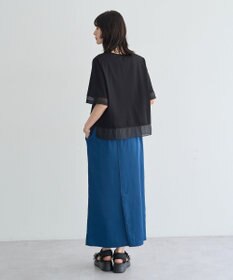 YECCA VECCA シャイニーツイルナロースカート