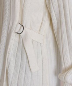 Tiaclasse アラン柄ニットチュニックワンピース