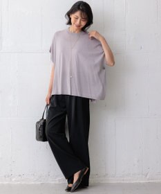 23区 【洗える】コンパクトウール ポンチョ