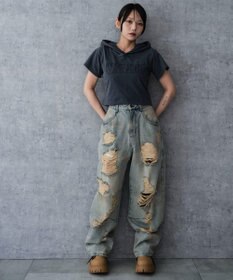 WEGO ピグメントフードちびT