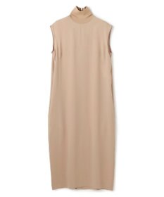 BEIGE， FLEUR / 異素材ネック ロングワンピース