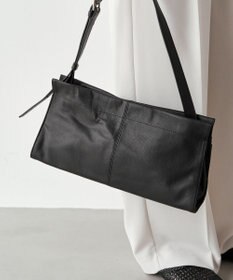 russet 【2025AW新作】レザー横長ショルダーバッグ(CE-1628)