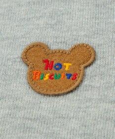 MIKI HOUSE HOT BISCUITS 【70-110cm】 エルボーパッチ 接結天竺長袖Tシャツ