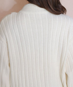 Tiaclasse アラン柄ニットチュニックワンピース