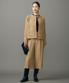 自由区 S レーヨンストレッチリブインナー ニット