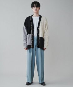 WEGO トロミ　ベルト付きワイドスラックス