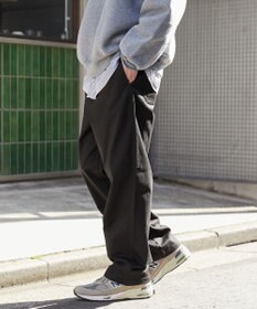 WEGO 【ウエストゴム/SMLサイズ展開/ユニセックス着用ITEM】チノイージーストレートパンツ