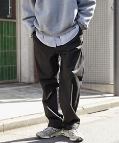 WEGO 【ウエストゴム/SMLサイズ展開/ユニセックス着用ITEM】チノイージーストレートパンツ