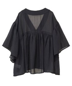 earth music&ecology Ｖネックギャザーブラウス