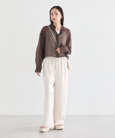 earth music&ecology 【WEB限定】シアーショートシャツ