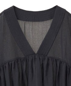 earth music&ecology Ｖネックギャザーブラウス