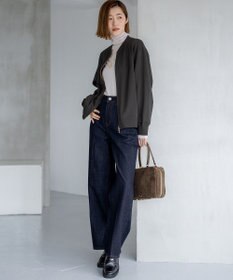 23区 S 【WEB＆一部店舗限定】クリアコットンテリー ダブルジップ ブルゾン