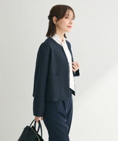 Green Parks ef-de ツイードノーカラージャケット