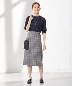 J.PRESS LADIES 【洗える】杢チェック スカート
