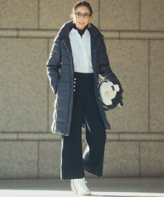 23区 S 【洗える】シレータフタ ロング ダウンコート