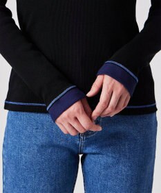 Paul Smith 【洗える】カラーステッチ リブ カットソー