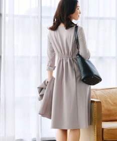 Tiaclasse 【UVカット・吸水速乾】 “きれい見え” カットソータックフレアワンピース