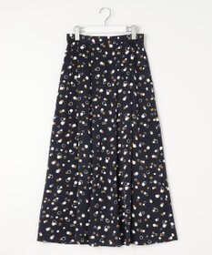 自由区 【セットアップ対応・洗える】ドットプリント スカート