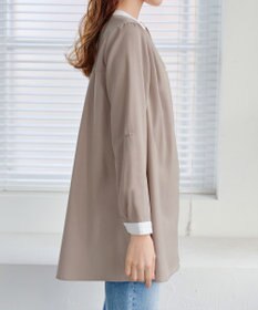 Tiaclasse 【洗える】クレリックシャツチュニックブラウス