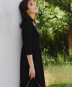 Tiaclasse 【UVカット・吸水速乾】 “きれい見え” カットソータックフレアワンピース