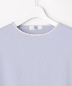 J.PRESS LADIES COOL MINT COTTON POLYESTER フレアスリーブ ニット プルオーバー