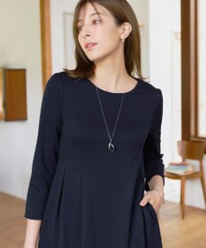 Tiaclasse 【UVカット・吸水速乾】 “きれい見え” カットソータックフレアワンピース