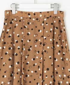 自由区 【セットアップ対応・洗える】ドットプリント スカート