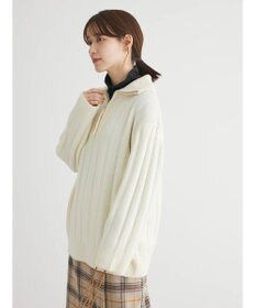 Green Parks ・Ｐｅｔｉｔ　Ｆｌｅｕｒ　ハーフＺＩＰニット