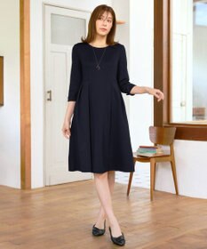 Tiaclasse 【UVカット・吸水速乾】 “きれい見え” カットソータックフレアワンピース