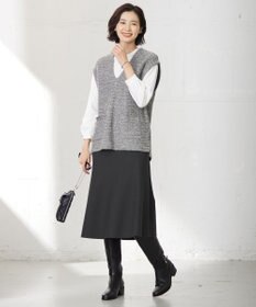 J.PRESS LADIES 【洗える】VIS/PE MILANO ニット スカート