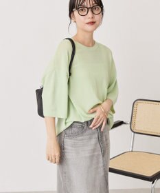 AMERICAN HOLIC 配色コクーンシルエットニット
