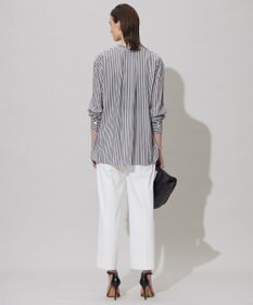 ICB 【洗える】キュプラローンストライプ シャツ