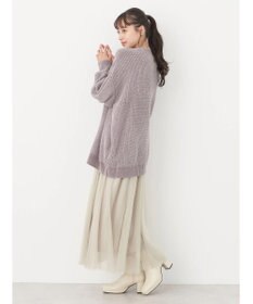 earth music&ecology シャイニーベロアモールチュニック