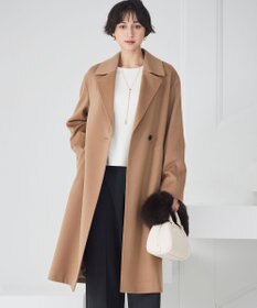 23区 MTRカシミヤビーバー チェスター コート キャメル系