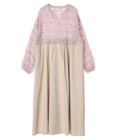 earth music&ecology ジャガード切替ワンピース